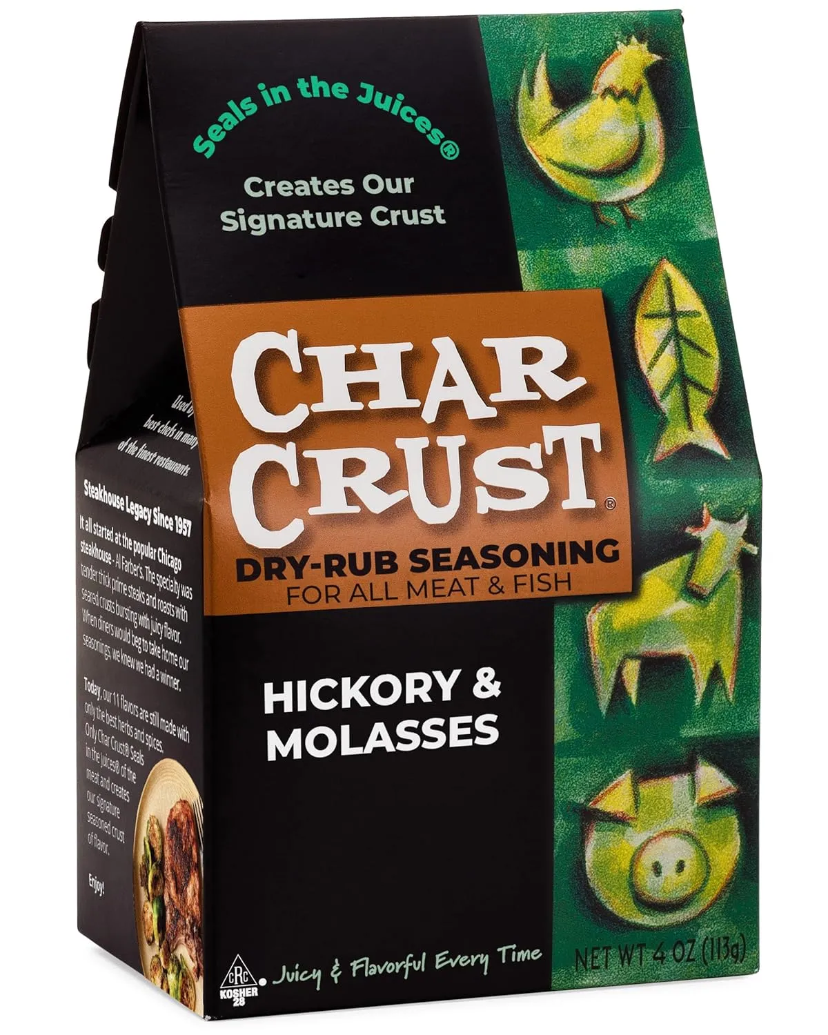 Char Crust Dry-Rub Seasoning (3-Pack, Hickory & Molasses)