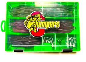 Chompers Drop Shot Kit - 132 Pieces, Green, DSWKIT-23