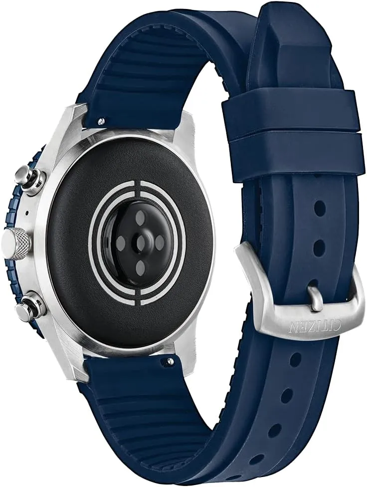 Citizen CZ Smart PQ2 44MM Sport Smartwatch with YouQ App with IBM Watson® AI and NASA research, Wear OS by Google, HR, GPS, Fitness Tracker, Amazon Alexa™, iPhone Android Compatible, IPX6 Rating