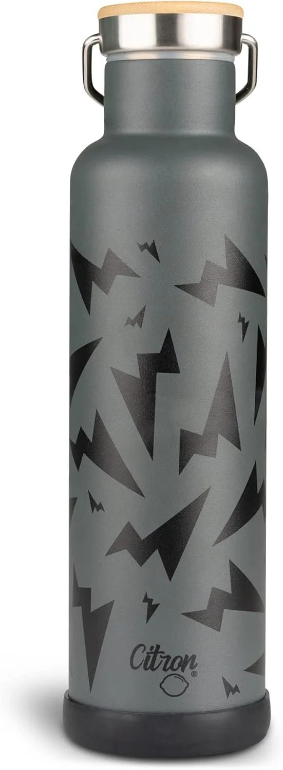 Citron Vacuum Insulated Stainless Steel Water Bottle 750ml Thunder Black, C6297001196595, SS Water Bottle