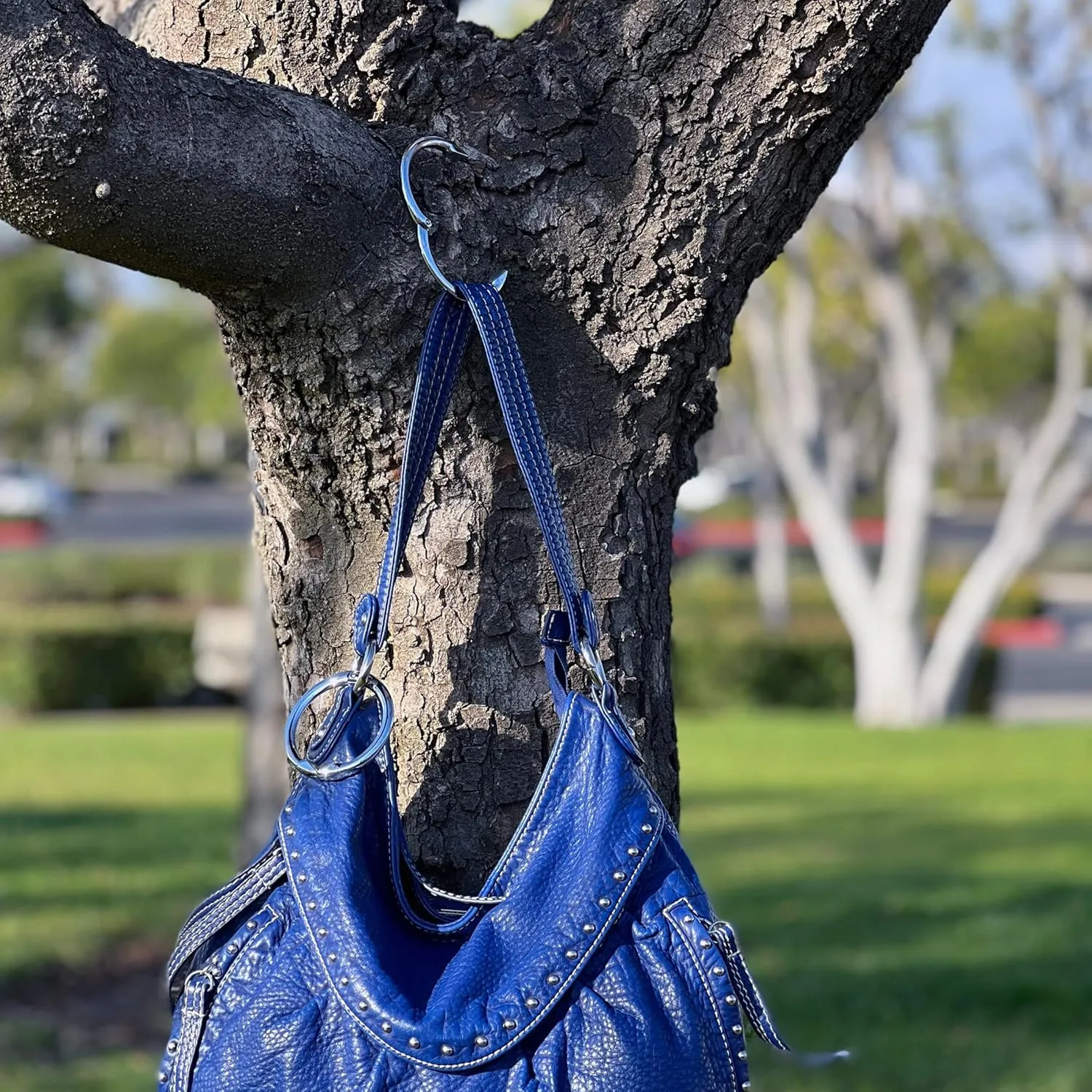 Clipa Bag Hanger - The Ring That Opens Into a Hook, Closes Automatically | Hangs Almost Anywhere in Just 1/2" of Space | Holds 33 lbs Yet Weighs Only 1.6 oz | 8 Styles | 3 yr Warranty