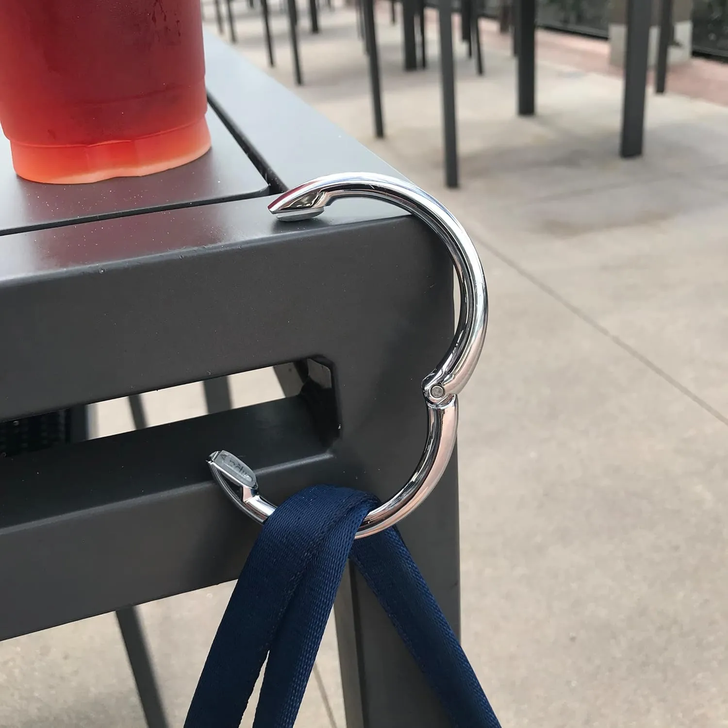 Clipa Bag Hanger - The Ring That Opens Into a Hook, Closes Automatically | Hangs Almost Anywhere in Just 1/2" of Space | Holds 33 lbs Yet Weighs Only 1.6 oz | 8 Styles | 3 yr Warranty