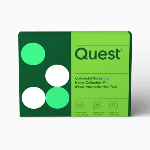 Colorectal Screening from Quest® - home collection kit - fecal immunochemical test (FIT) - recommended for adults 45 
