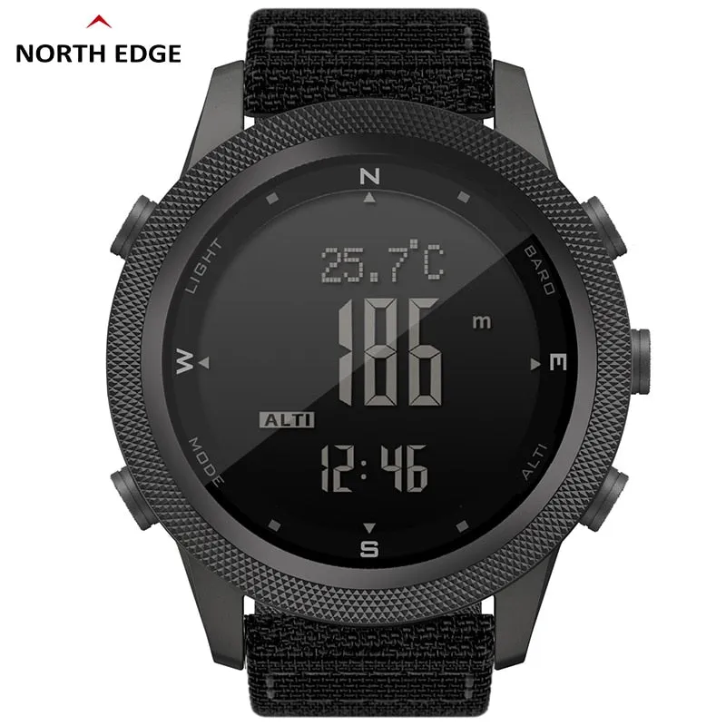 Conquer Every Terrain: NORTH EDGE APACHE-46 Men's Digital Watch with Altitude, Weather, and Direction Indicators