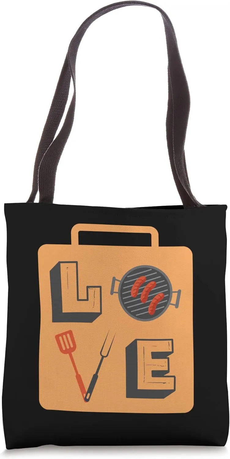 Cool Barbecue Lover BBQ Grilling Chef Cook Barbeque Party Tote Bag