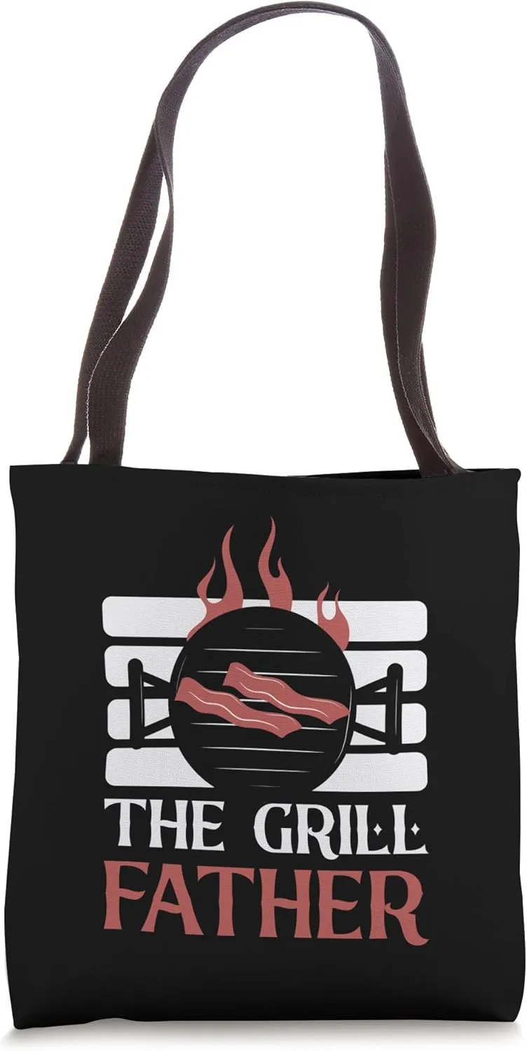 Cool Grill Food Pun Barbecue BBQ Grilling Chef Cook Barbeque Tote Bag