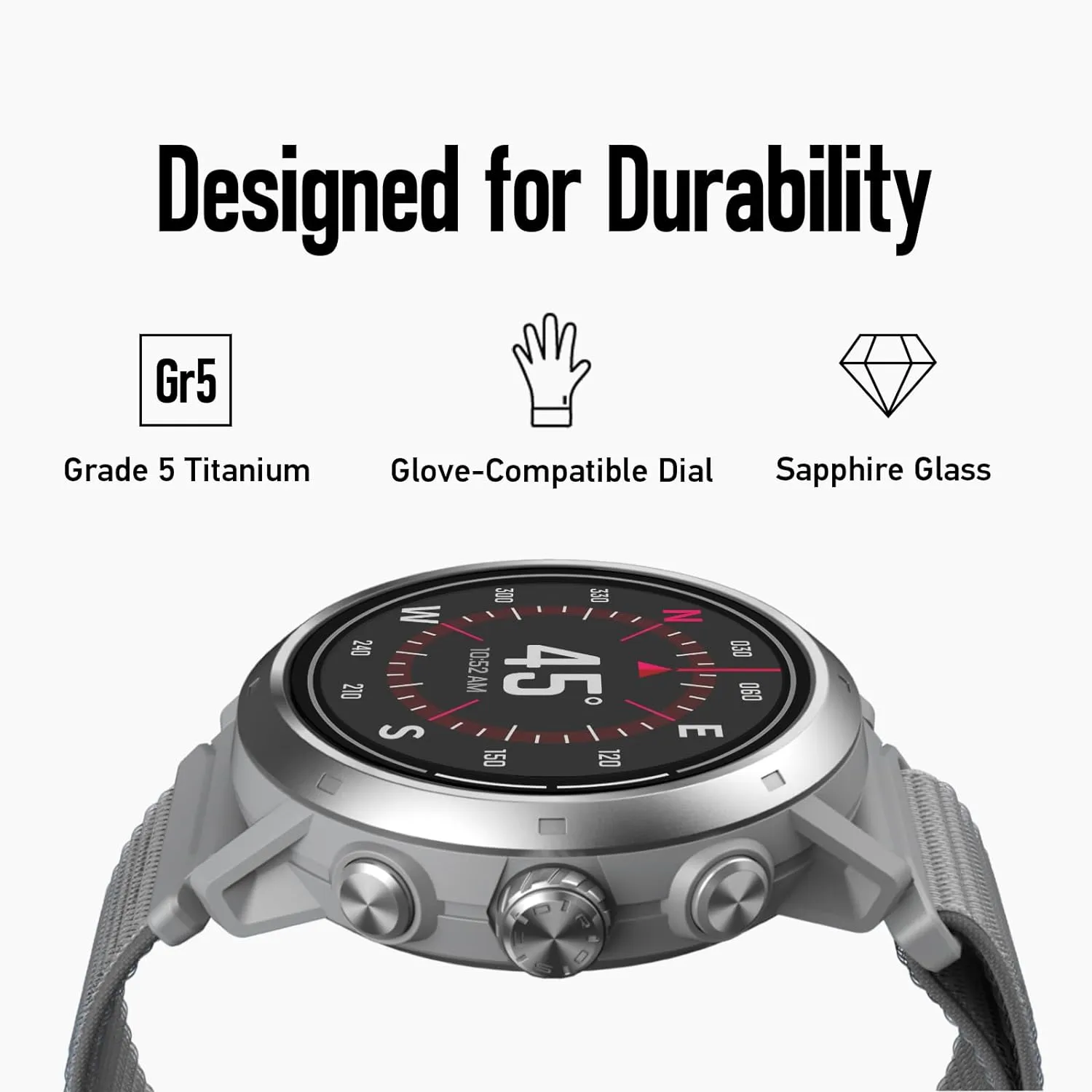 COROS APEX 2 Pro Outdoor GPS Watch, 1.3" Sapphire Titanium, 24-Day Battery Life, Dual-Freq GPS, On-Wrist Navigation, Offline Maps, Heart Rate Monitor, Track Sleep, Running, Biking, Climbing-Black