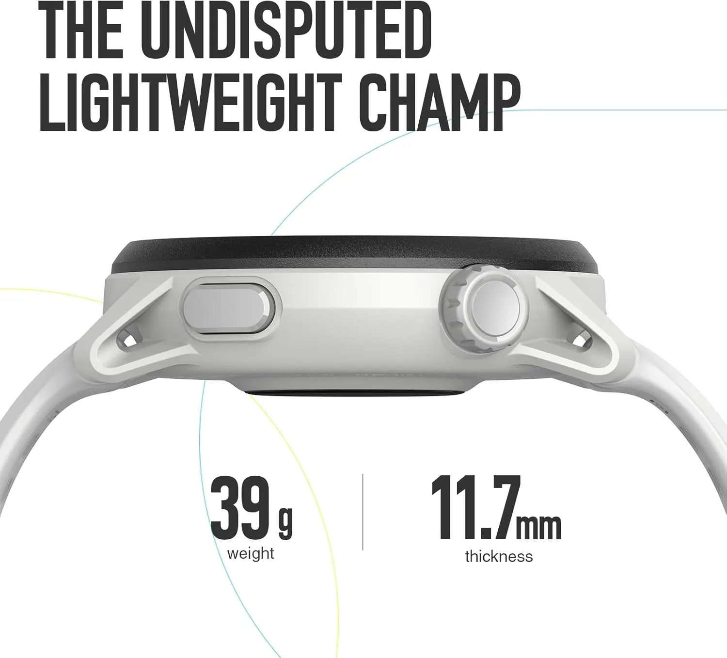 COROS PACE 3 GPS Sport Watch–Lightweight, Comfortable Running Watch, 17-Day Battery Life, Accurate GPS, Heart Rate Monitor, Navigation, Sleep Tracking, Training Plan, Run, Bike, and Ski-White Silicone