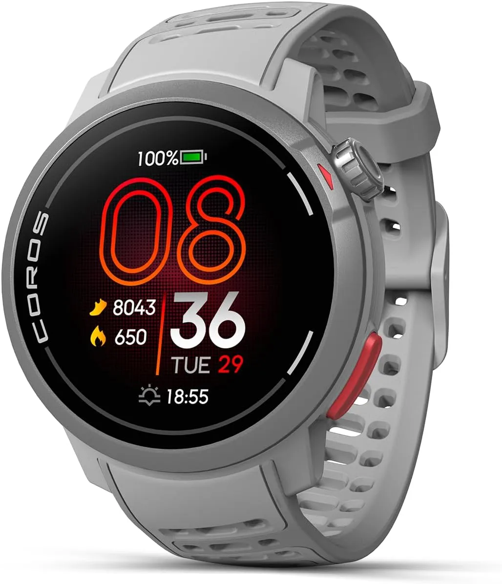 COROS PACE Pro GPS Sport Watch, 1.3-inch AMOLED Touchscreen, Fastest in Class Processor Running Watch, 20 Days Battery Life, Navigation with Global Offline Maps, Sleep Tracking, Running, Cycling-Gray