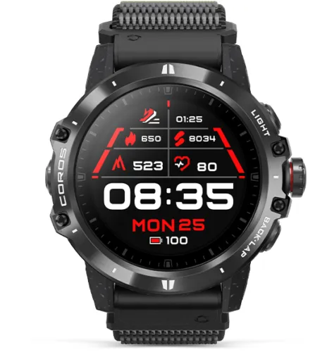 Coros VERTIX GPS Adventure Watch Space Traveler with Heart Rate Monitor, 60h Full GPS Battery, 24/7 Blood Oxygen Monitoring, Sapphire Glass, Barometer, ANT  & BLE, Strava & Training Peaks  with Included Wearable4U Compact Power Bank Bundle