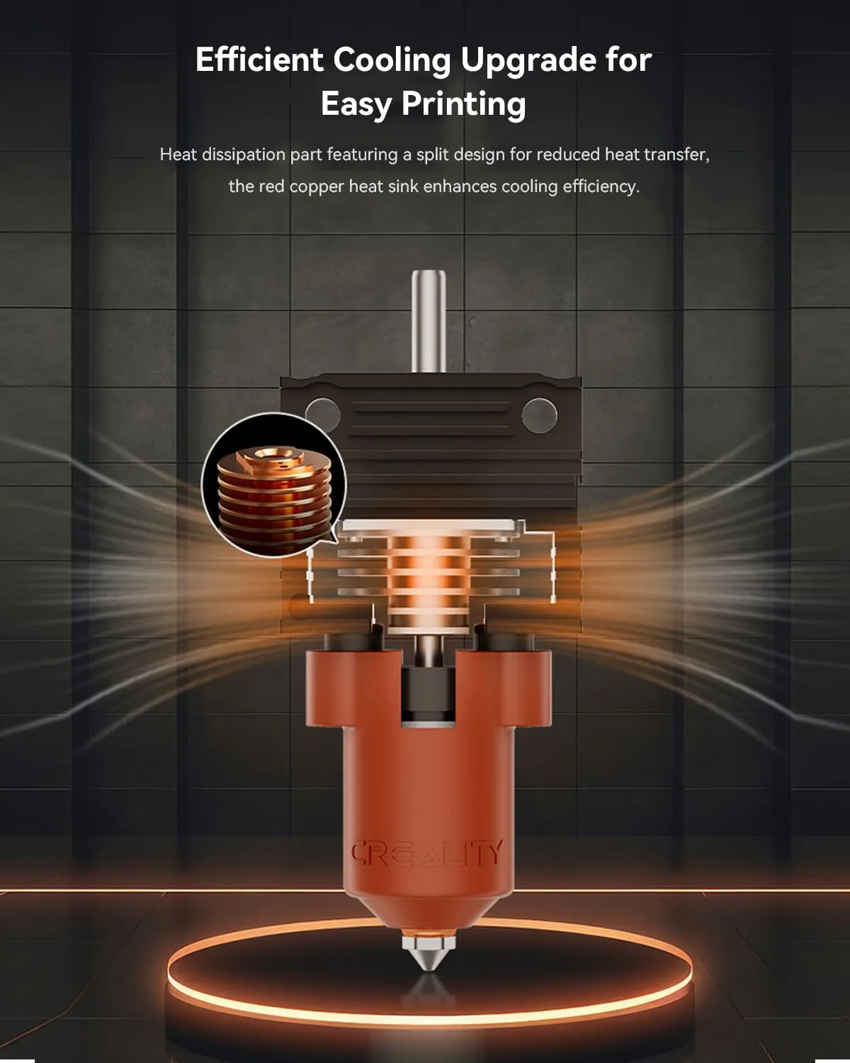 Creality Official K1/K1 Max/K1C Ceramic Heating Block Kit, Support 300°C High Temperature and 600mm/s Fast Speed Printing, Compatible with Creality K1, K1 MAX, K1C 3D Printer