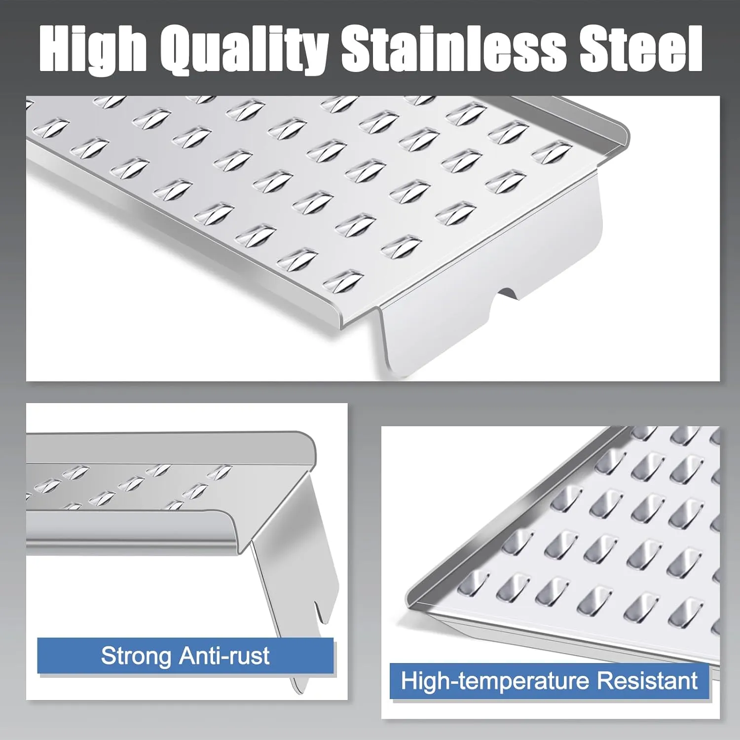 Criditpid BAC006 Drip Tray for Camp Chef 36 Series Pellet Grills, SmokePro LUX 36, SGX 36, PG36 SGX-1, Drip Pan Replacement Parts for Traeger Pro Series 34, Tex Elite, Texas Elite 34, Eastwood 34.