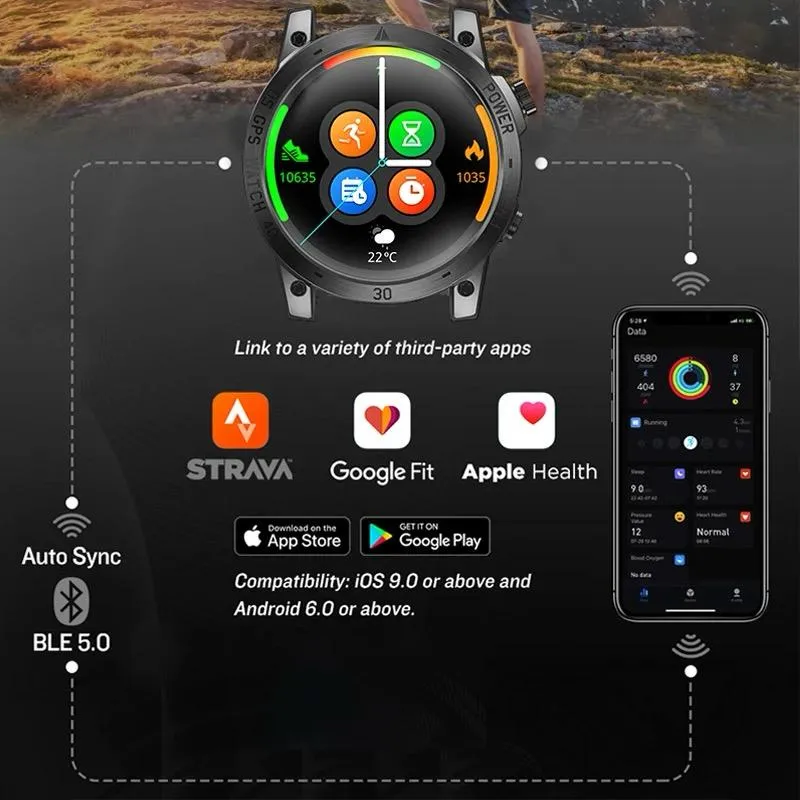 CROSS FIT 3 GPS Watches Men Sport Smart Watch