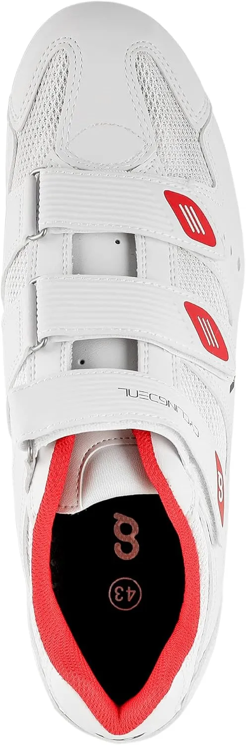 CyclingDeal Bicycle Road Bike Universal Cleat Mount Men's Cycling Shoes with 9-Degree Floating Look ARC Delta Compatible Cleats Compatible with Peloton Indoor Bikes Pedals