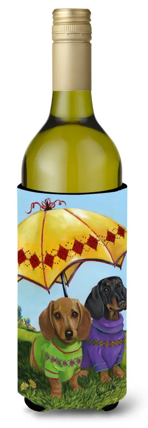 Dachshund Hot Doggies Wine Bottle Hugger PPP3084LITERK