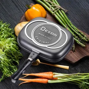 Dessini Non Stick Double Sided Grill Pan – 36cm & 32cm