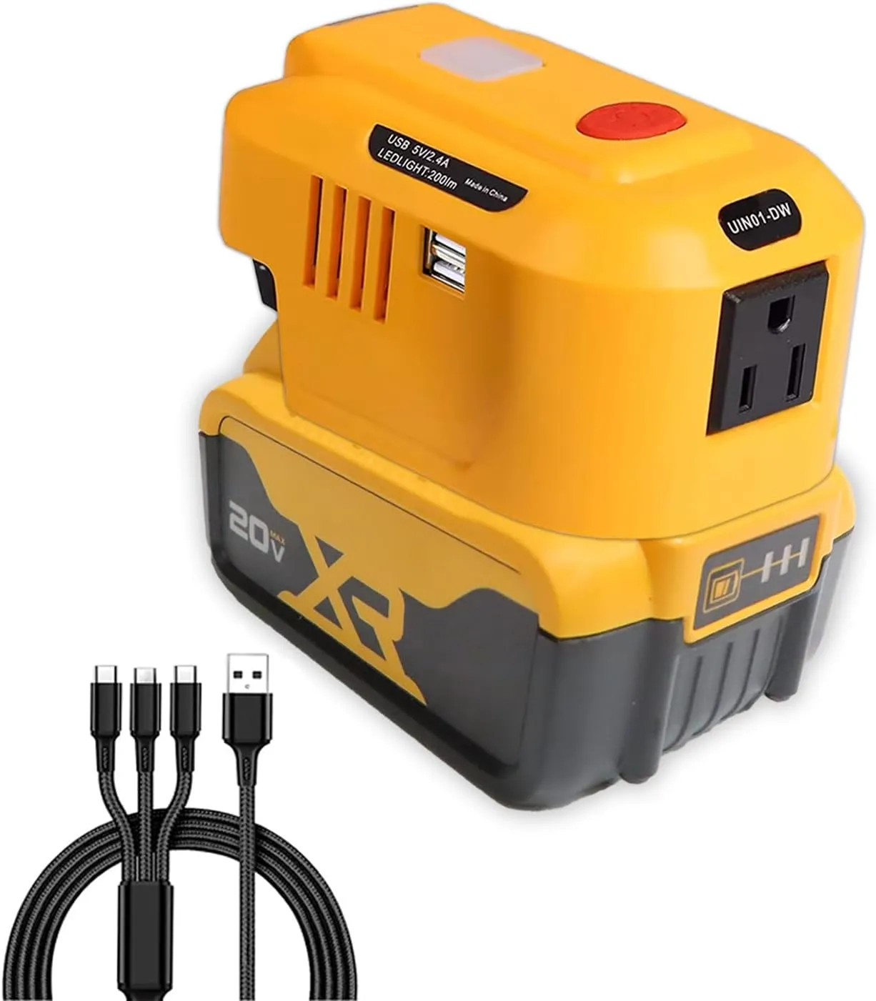 Dewalt 20V MAX Battery Inverter - 150W Power Station and Supply for MAX XR Battery