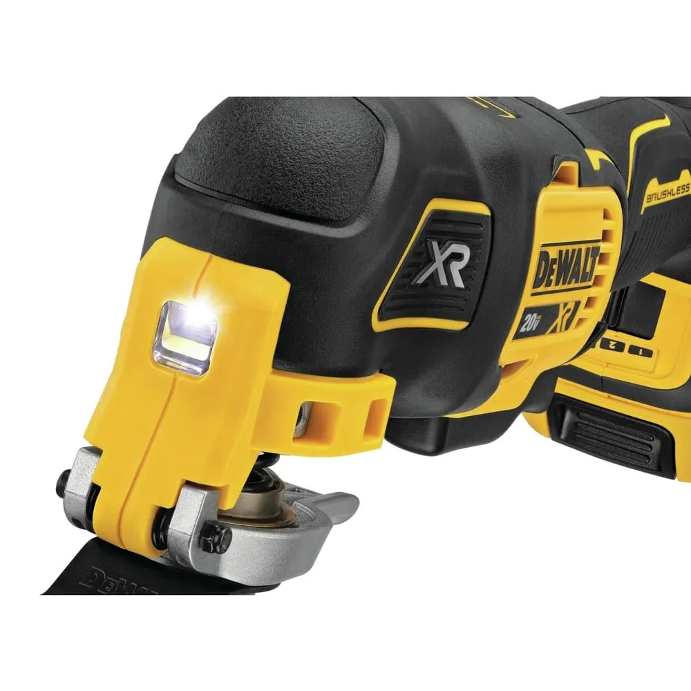 DEWALT 20V MAX Orbital Sander and Oscillating Tool, Cordless Woodworking 2-Tool Set with 5ah Battery and Charger (DCK202P1)