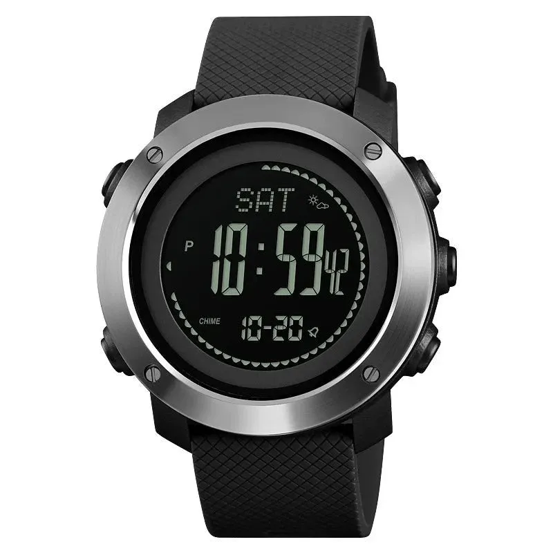 Digital Watches with Altimeter, Barometer, Thermometer - Sports Wristwatch for Climbing and Hiking