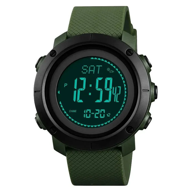 Digital Watches with Altimeter, Barometer, Thermometer - Sports Wristwatch for Climbing and Hiking