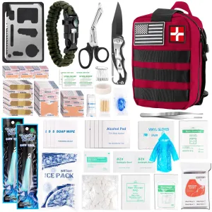 DLMD 278 PCS First Aid Kit for Car Home, Gifts for Dad Him Men Women Kids Christmas,Survival Kits/Emergency Medical Supplies for Travel Office