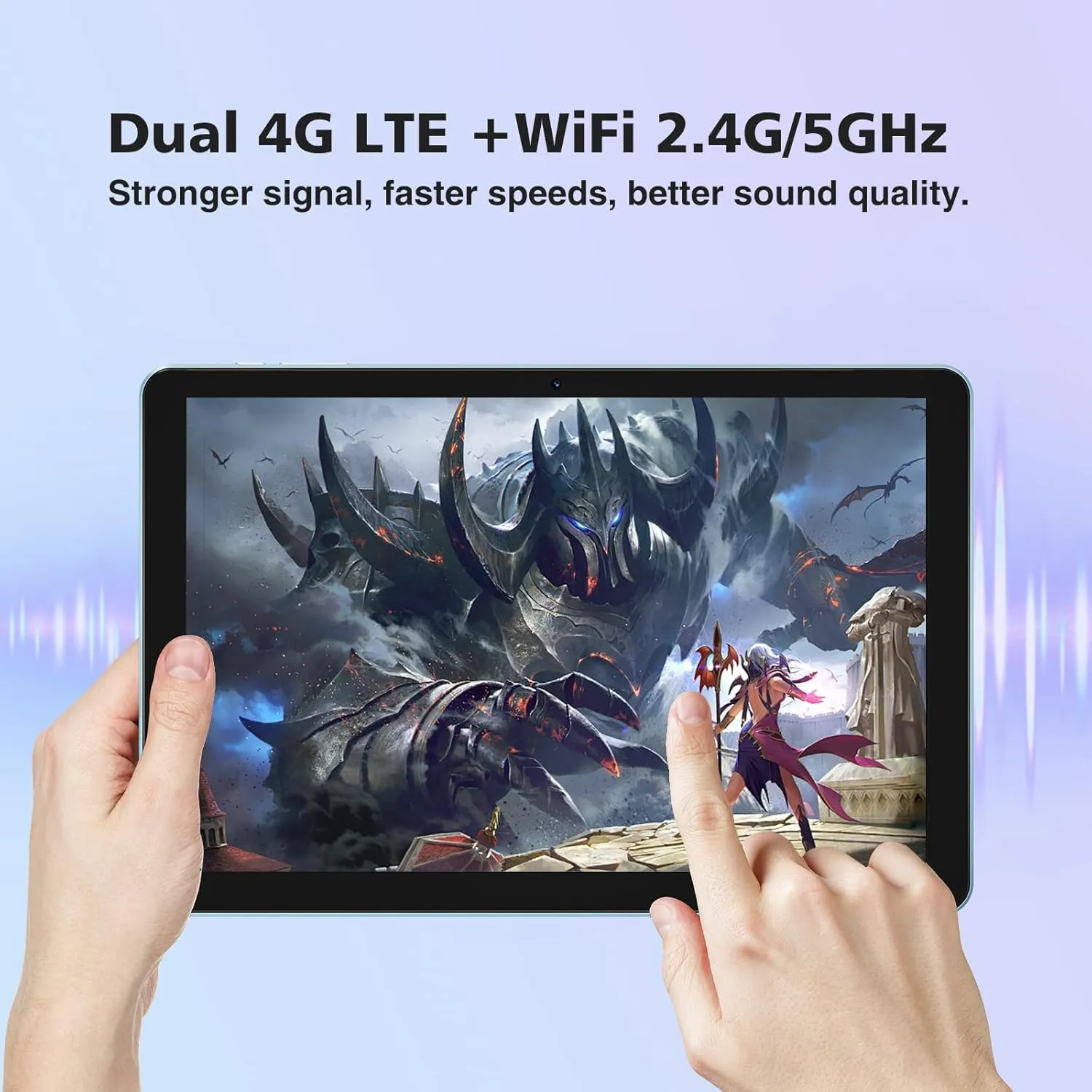 DOOGEE T10W Android Tablet,4G LTE Tablets,Octa-Core,10 inch Android 14 Tablet,8000mAh Battery,128GB/1TB TF, Dual Camera,Face Unlock/OTG/GPS