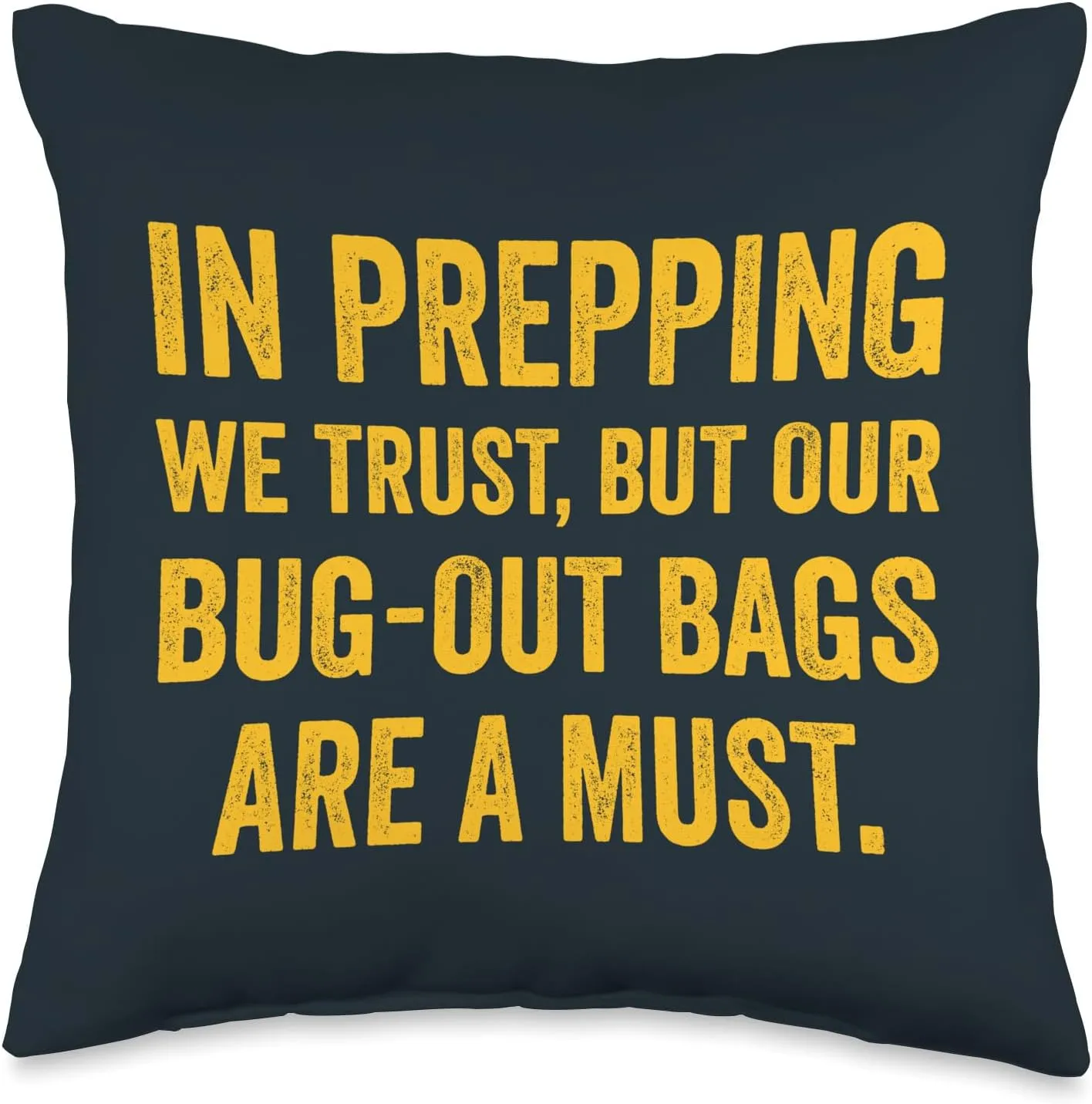 Doomsday Prepper Homesteader Bug-out Bag Survivalist Throw Pillow