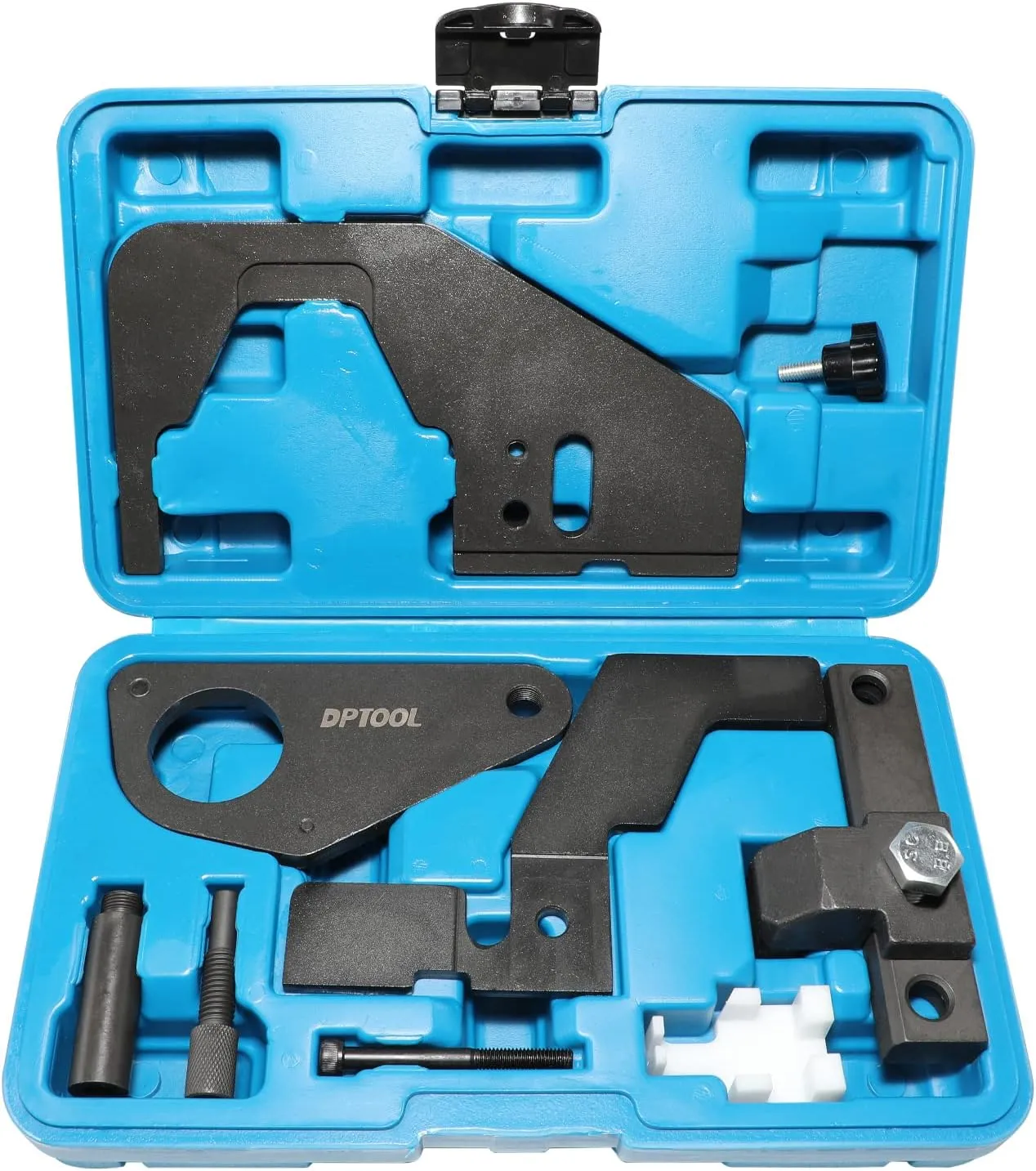 DPTOOL Engine Camshaft Timing Lock Tool Set for Jaguar/Land Rover Evoque 2.0T /Ford 2.0 2.3T SCTi Ecoboost Ti-VCT Mondeo Focus Mustang 303-1565 303-1600 303-748 303-1594 303-1595 303-1521 303-1504