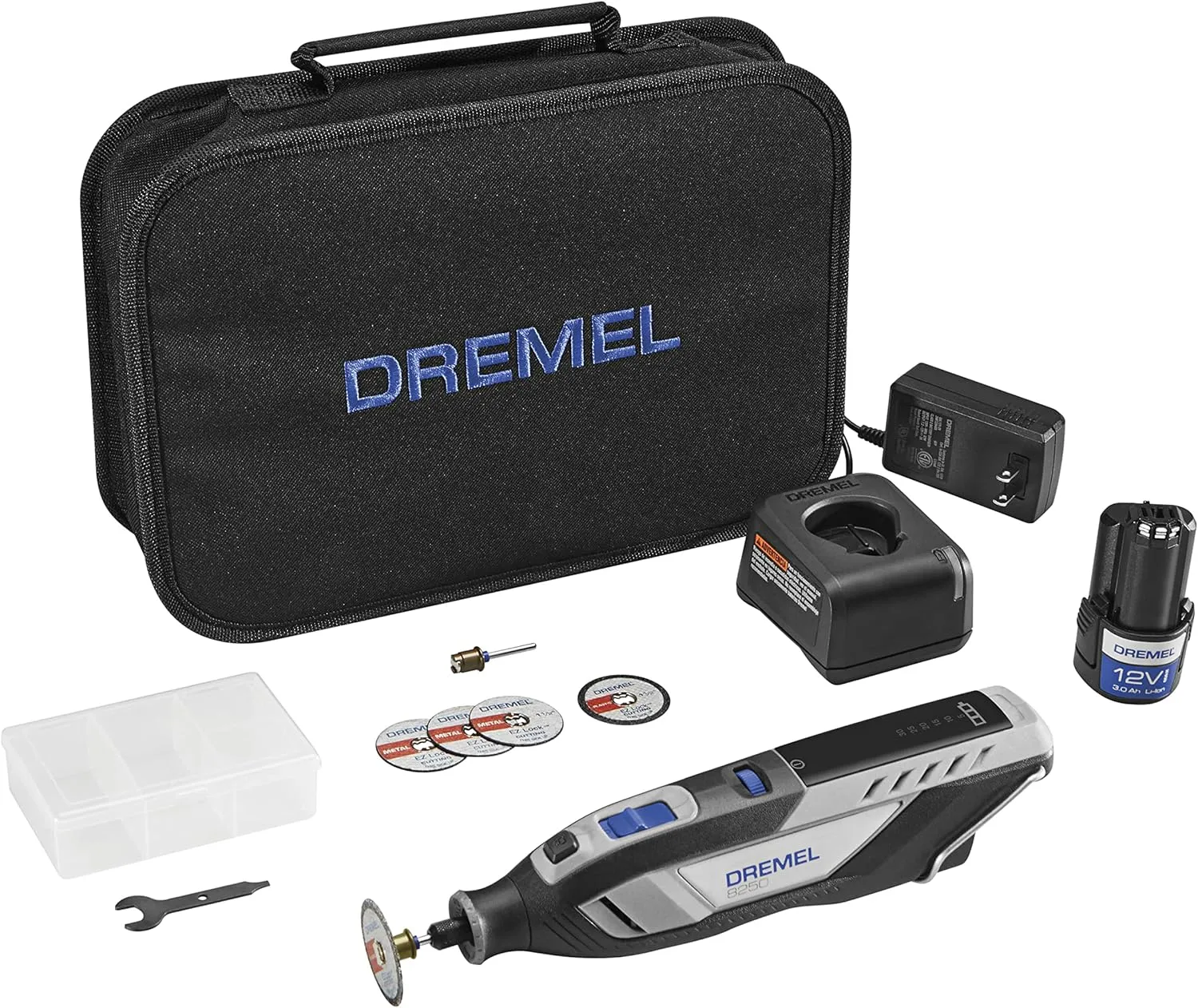 Dremel 8250-DR-RT 12V Brushless Lithium-Ion Cordless Rotary Tool Kit (3 Ah) (Renewed)
