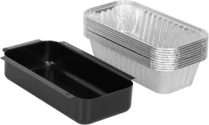 Drip Pan for CharBroil 463675016 463276016 463342420 463632520 463257520 463644220 Gas Grill, Catch Pan with 10 Pack 9328812P06 Aluminum Liner for Charbroil G416-0015-W1