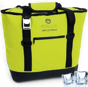 Dry Bag Cooler Tote – Collapsible, Waterproof and Leak-Proof Soft Sided Cooler Bag - Pool, Beach - 20 or 36 Cans