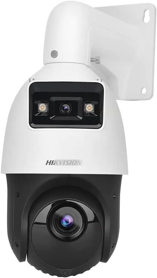 DS-2SE4C425MWG-E/14(F0) Tandem-Vu 4 4MP Speed Dome PTZ PoE IP Camera, 25X Optical Zoom, DarkFighter & Color-VU Technology, VCA, Human/Vehicle Detection, 300ft IR Distance, Compatible with Hikvision