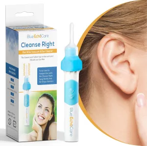 Ear Wax Removal Tool Kit. Ear Cleaner, Electric Vibrating Curette Cleaner, Soft Silicone Ear Wax Remover for Kids and Adults