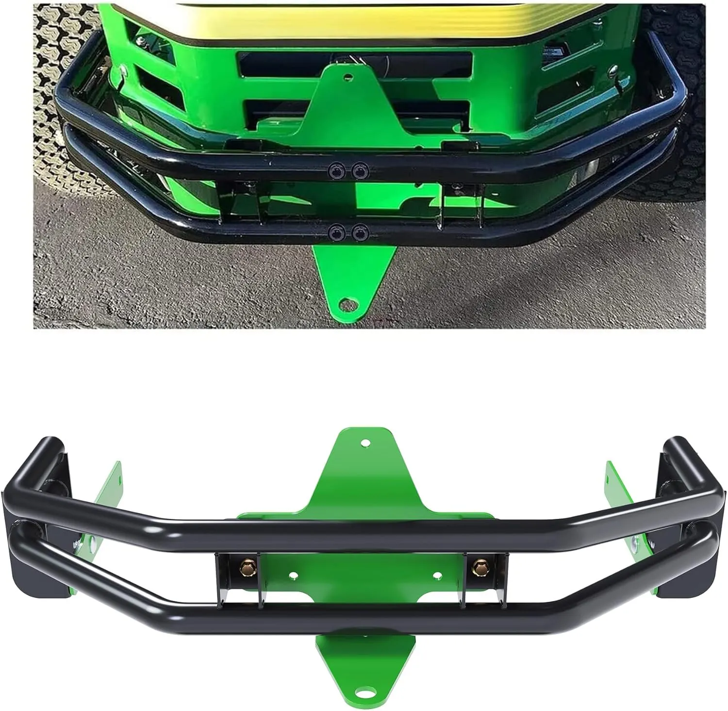 ECOTRIC Rear Bumper Bar and Hitch Kit Zero-turn Mowers Compatible With John Deere Z235 Z255 Z335E Z335M Z345M Z345R Z355E Z355R Z365R Z375R Replacement for BM24481