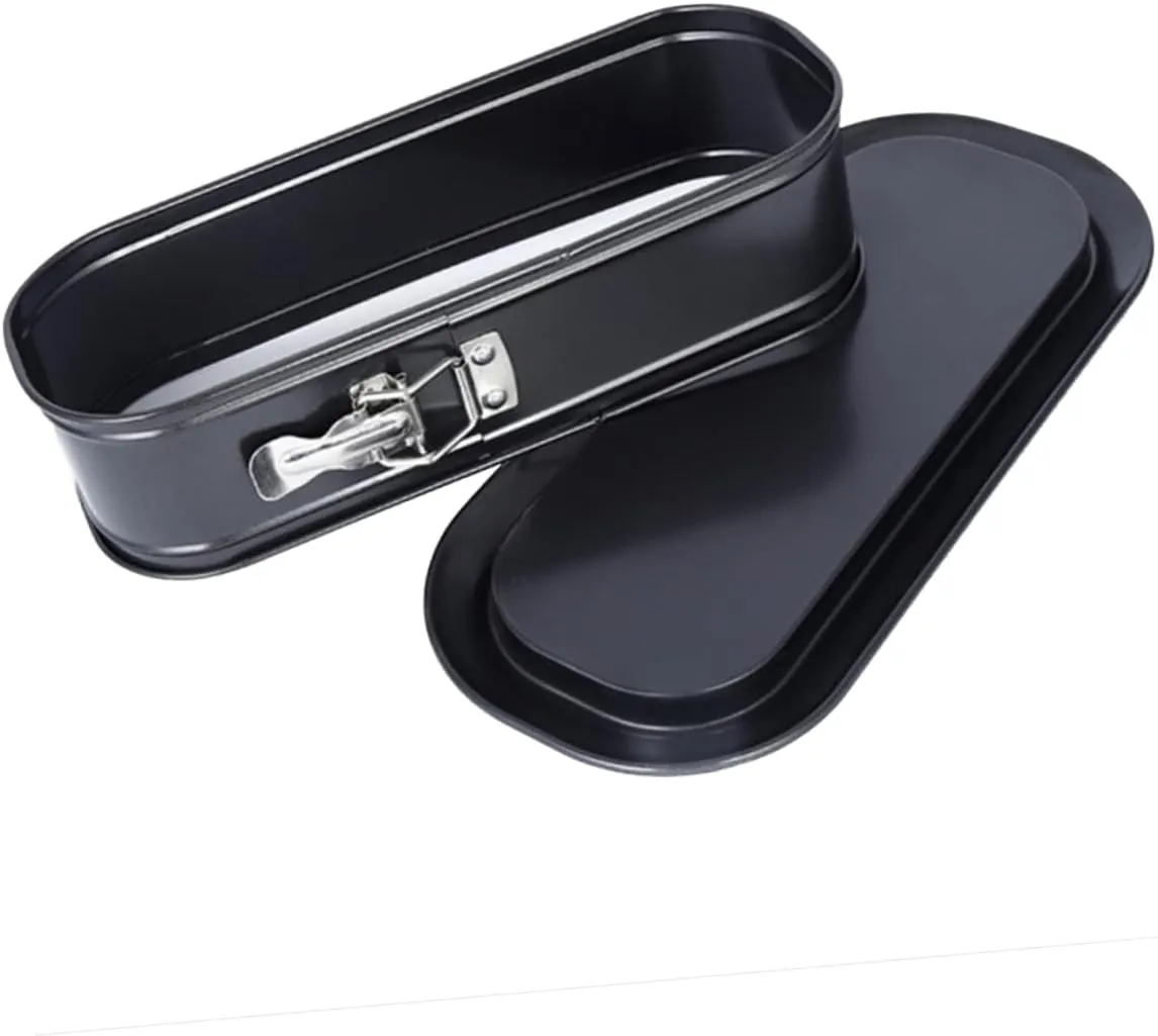 Elevate Your Baking Oval Cake Lock Lid Nonstick Carbon Steel Heat Loaf p