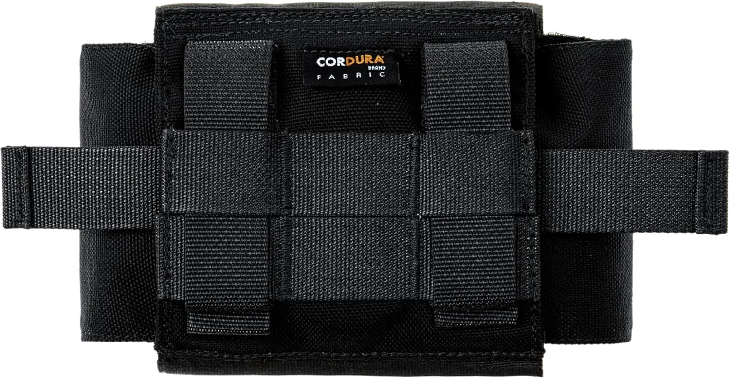 Elmon IFAK Pouch - Quick Access MOLLE Compatible First Aid Kit with Internal Organizer (Black, One Size)