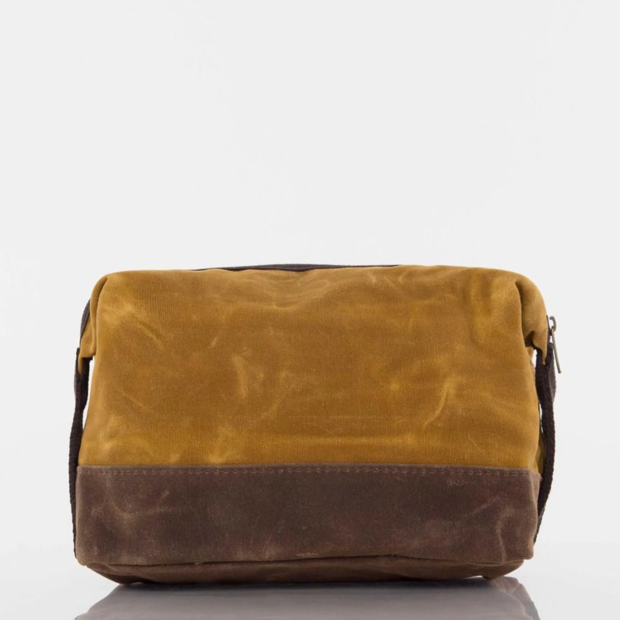 Embroidered Waxed Canvas Dopp Kit