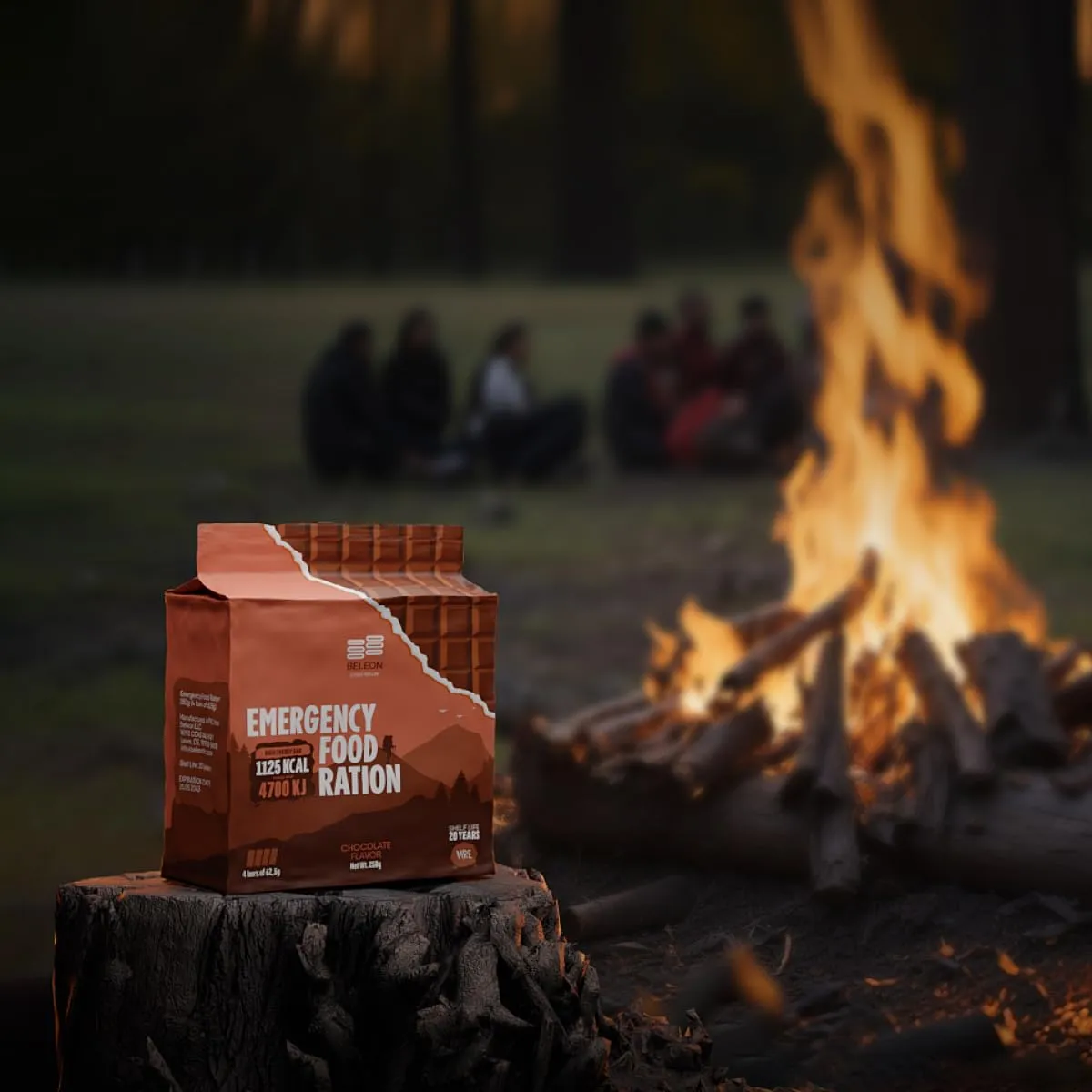 Emergency Food Supply 3-days 72 hours Chocolate Biscuit Bars MRE Meals Military 2024 Survival Kit - 20 Years Shelf Life Camping Hiking Supplies