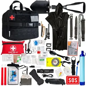 Emergency Survival Kit with First Aid Gears and Supplies