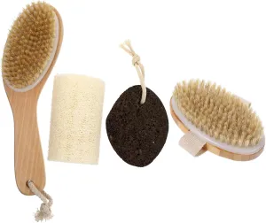 ERINGOGO 1set Loofah Bath Brush Exfoliating Bathing Supplies Pumice Stone for Back Scrubbing Skin Cleansing and Gentle Exfoliation for Showers