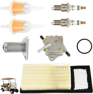 EZGO Tune Up Kit, Suitable for 1994-2003 EZGO TXT, Medalist 4 Cycle 295cc 350cc Gas Golf Cart, Replacement OEM#72368G01 26591G01 72084-G01 72021-G01 5307
