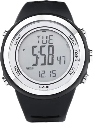 EZON Sports Digital Outdoor Watch H009 with Altimeter,Barometer, Thermometer,Weather Forecast, EL Backlight & Stopwatch,Ideal for Hiking & Climbing