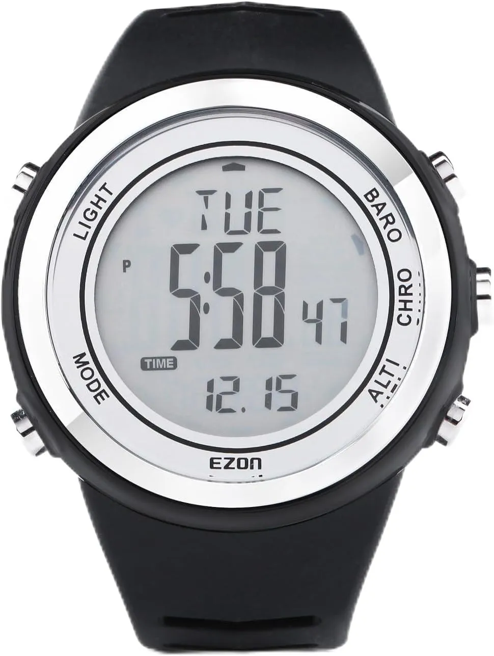 EZON Sports Digital Outdoor Watch H009 with Altimeter,Barometer, Thermometer,Weather Forecast, EL Backlight & Stopwatch,Ideal for Hiking & Climbing