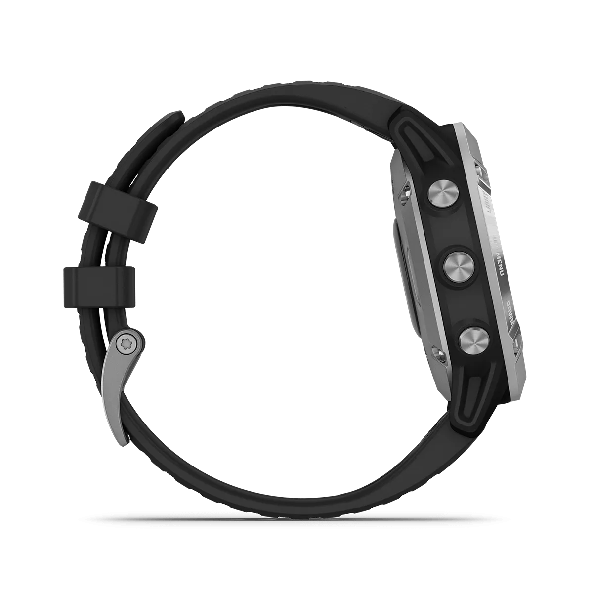 Fenix 6 Solar,Silver w/Black Band,