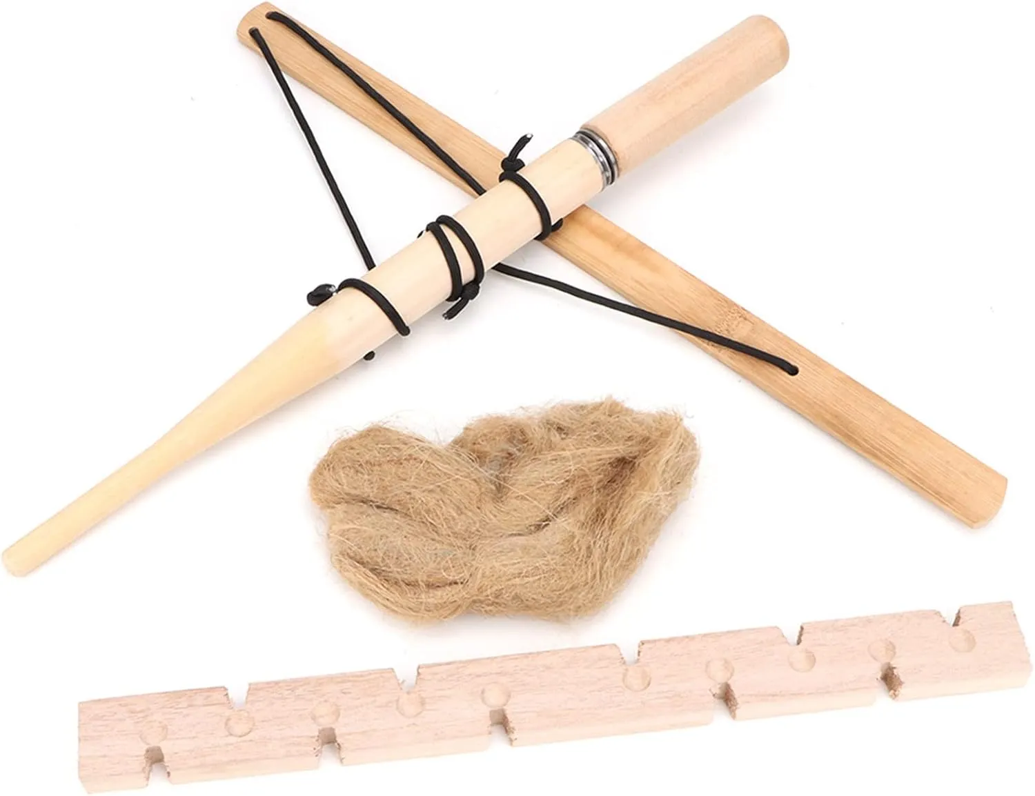 Fire Starter Survival Tool, Wood Bushcraft Gear Fire Starter Kit with Lightweight for Outdoor Camping