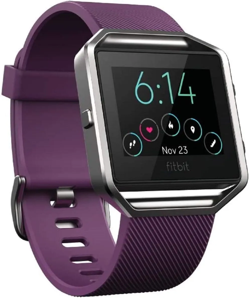 Fitbit Blaze Smart Fitness Watch, Plum, Large (Refurbished)