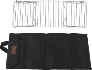 Folding Campfire Grill, Camp Grill with Foldable Legs Portable Stainless Steel Barbeque Cooking Rack Grate Grid for Outside