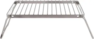 Folding Camping Grate Stainless Steel Adjustable sturdy Fire Cooking Racks Draining Grill Outdoor Backpacking
