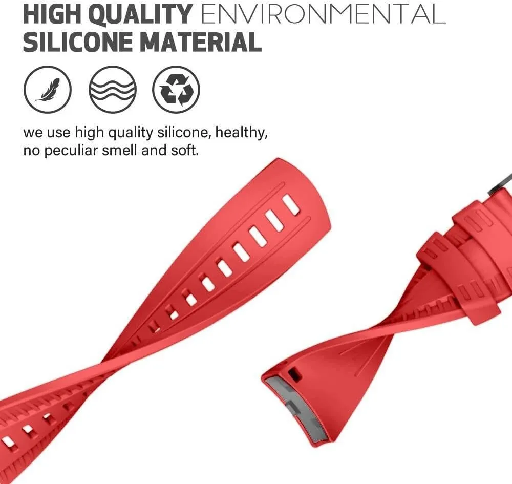 For 9 Band Soft Silicone Watch Strap For 9 GPS Baro Replacement Watch Band Sports For Men Women