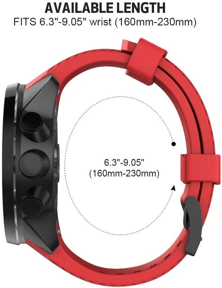 For 9 Band Soft Silicone Watch Strap For 9 GPS Baro Replacement Watch Band Sports For Men Women